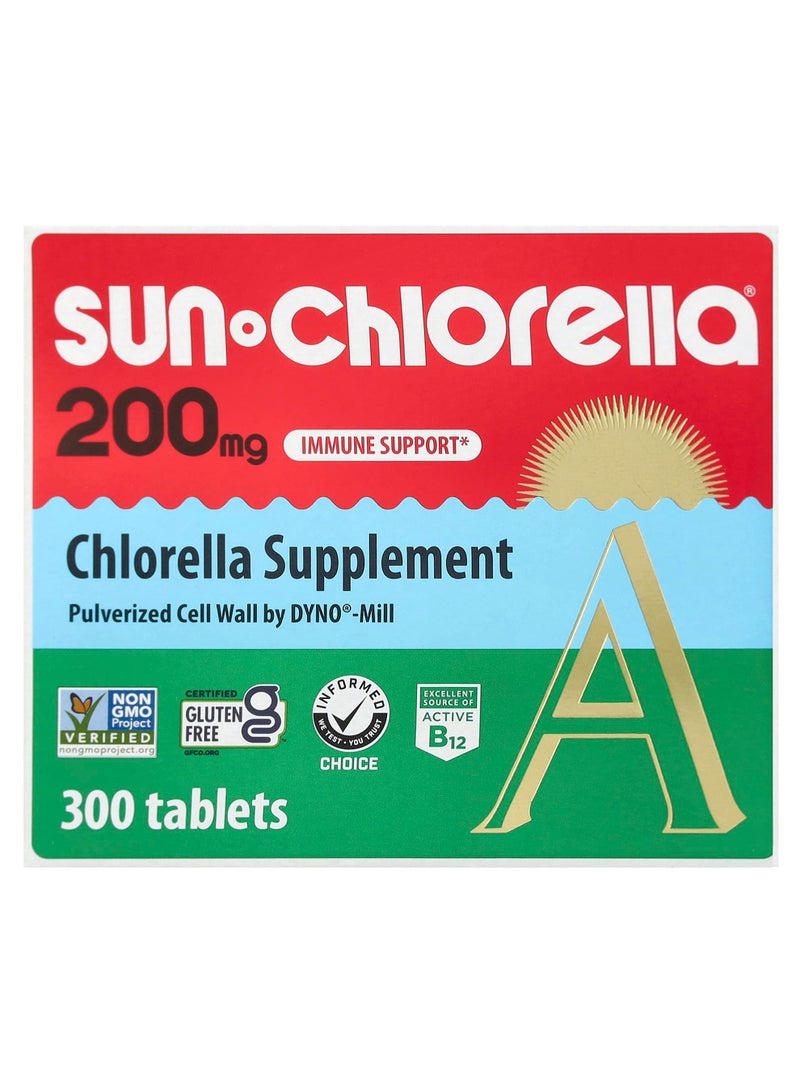 Chlorella Supplement, 200 mg, 300 Tablets